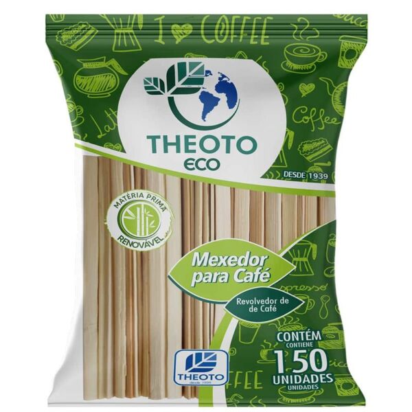 Mexedor Bambu Para Cafe 9CM C/500un